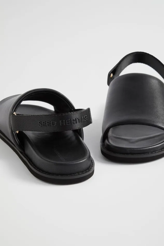 Flats Woman Seed Heritage Quinn Padded Sandal Black