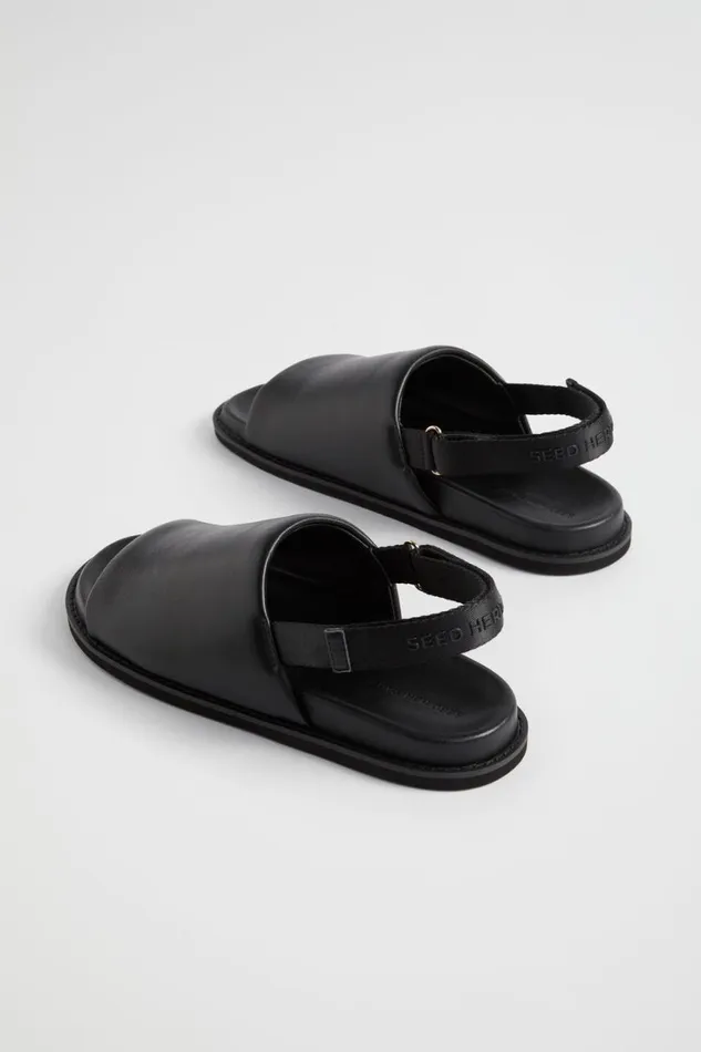 Flats Woman Seed Heritage Quinn Padded Sandal Black