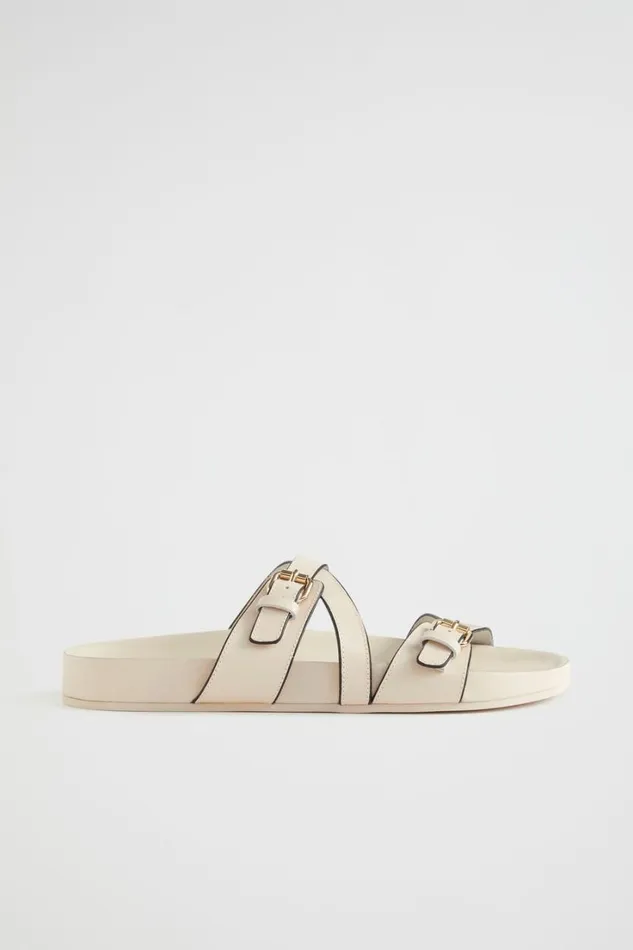 Flats Woman Seed Heritage Remi Buckle Slide Stone