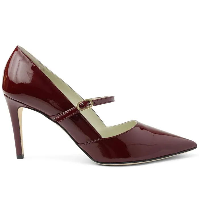 Gemma MaryJane Leather Pump 8211 Bordeaux Patent Women Bruno Magli Heels Gemma MaryJane Leather Pump 8211 Bordeaux Patent Women Bruno Magli Heels