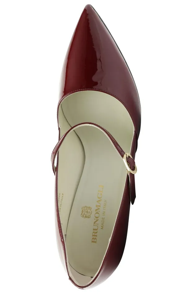 Gemma MaryJane Leather Pump 8211 Bordeaux Patent Women Bruno Magli Heels Gemma MaryJane Leather Pump 8211 Bordeaux Patent Women Bruno Magli Heels