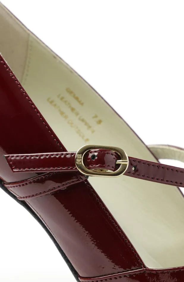Gemma MaryJane Leather Pump 8211 Bordeaux Patent Women Bruno Magli Heels Gemma MaryJane Leather Pump 8211 Bordeaux Patent Women Bruno Magli Heels