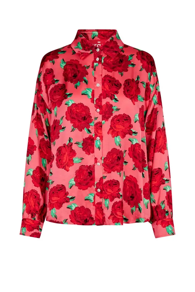 Gina Shirt 8211 Coral Roses Women Cras Shirts