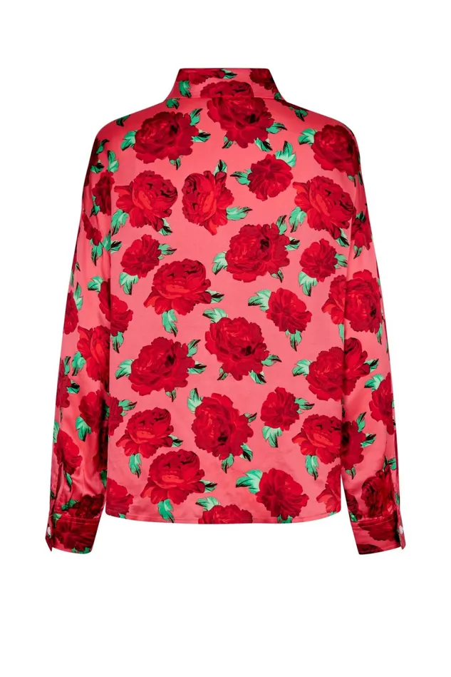 Gina Shirt 8211 Coral Roses Women Cras Shirts