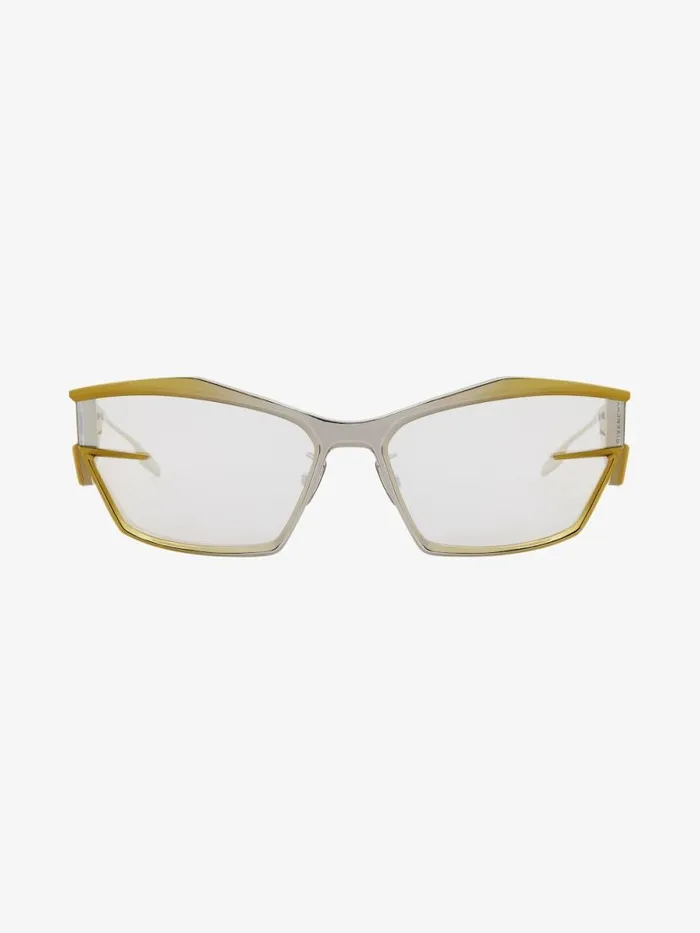 Giv Cut Unisex Sunglasses In Metal Dark Yellow WomenMen Givenchy Sunglasses