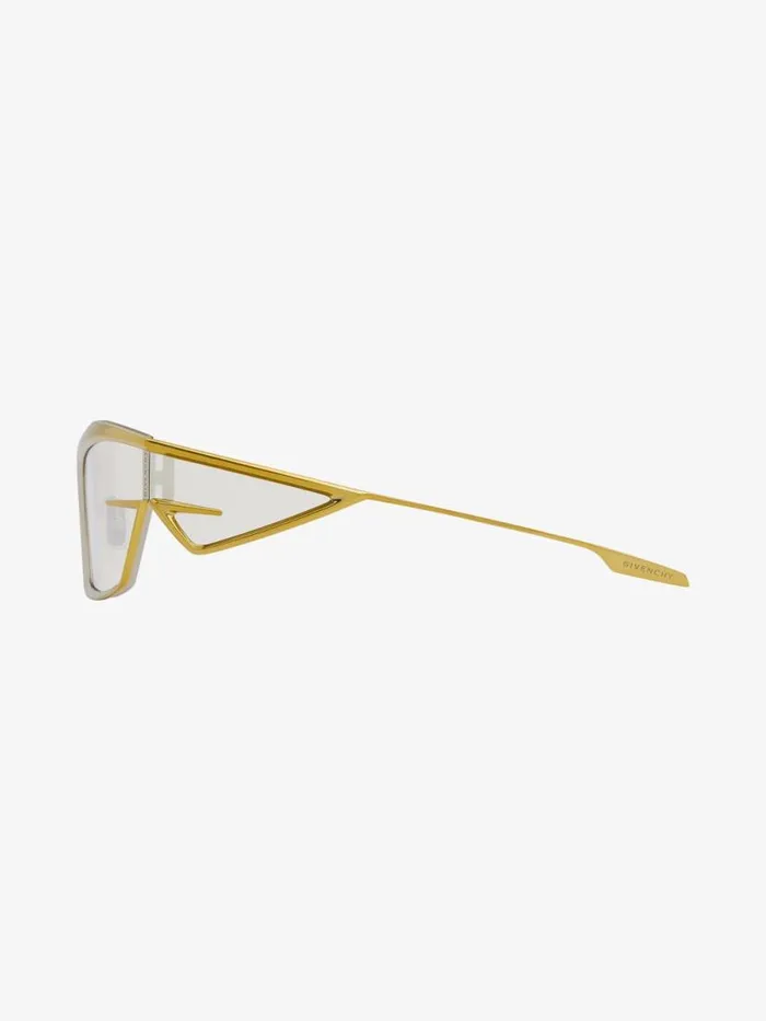 Giv Cut Unisex Sunglasses In Metal Dark Yellow WomenMen Givenchy Sunglasses