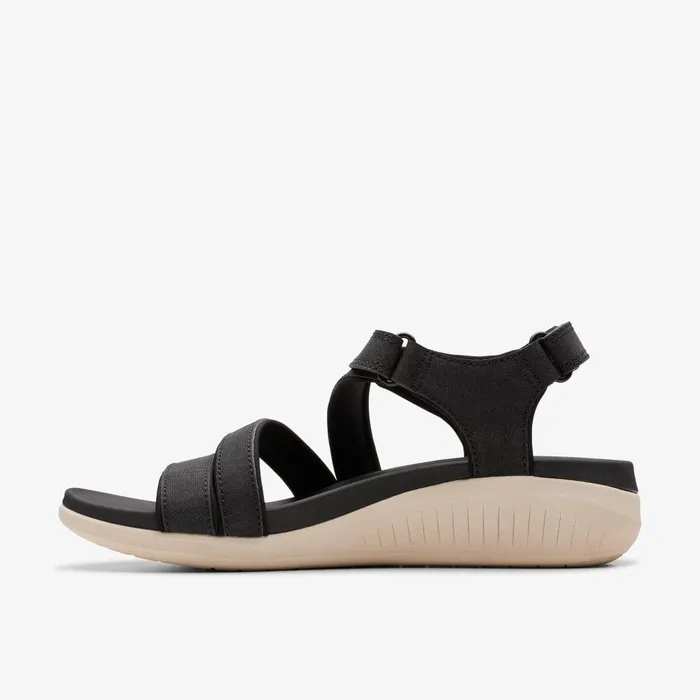 Glide Hi Ella Black Women Clarks Sandals and Flip Flops