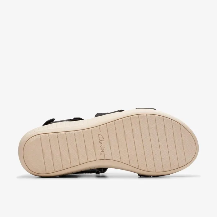 Glide Hi Ella Black Women Clarks Sandals and Flip Flops