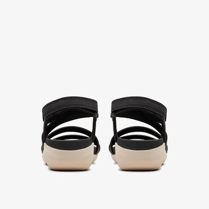 Glide Hi Ella Black Women Clarks Sandals and Flip Flops