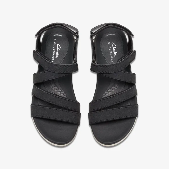 Glide Hi Ella Black Women Clarks Sandals and Flip Flops