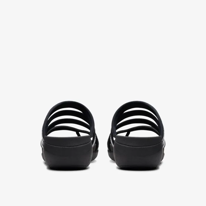 Glide Hi Iris Black Patent Women Clarks Sandals and Flip Flops