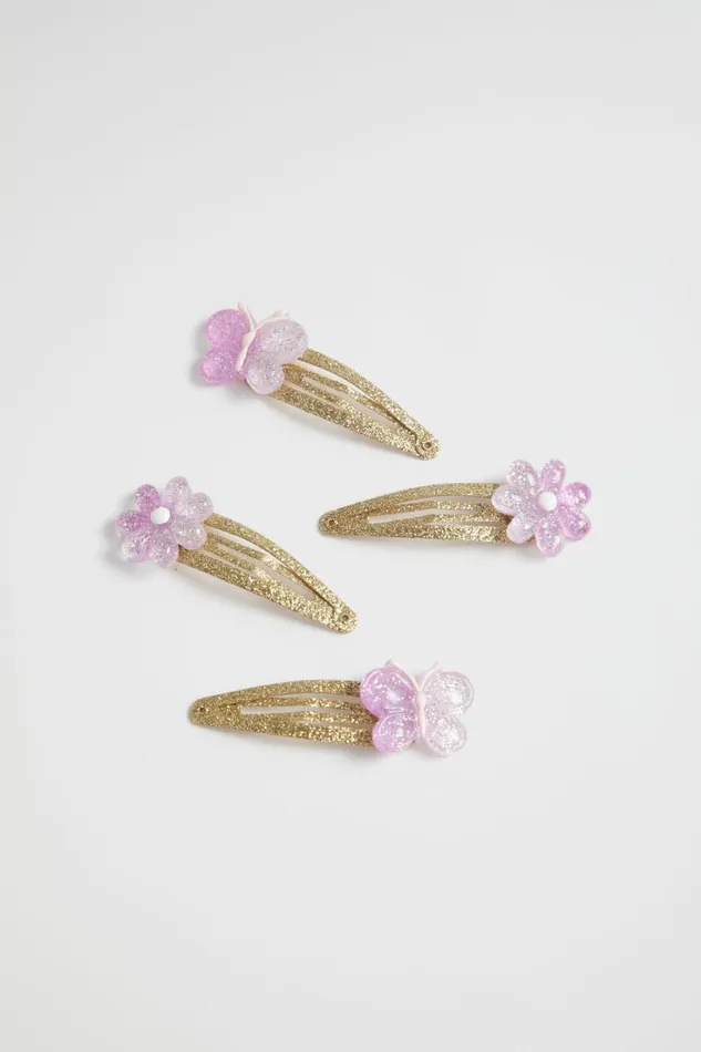 Hair Accessories Girl Seed Heritage Daisy And Butterfly Snap Pack Multi