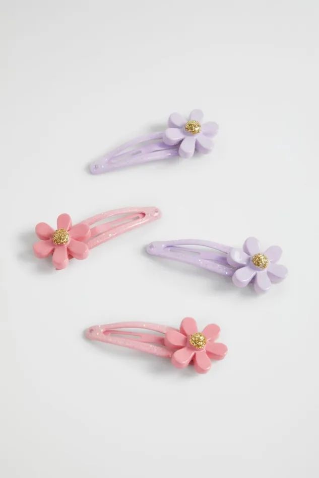 Hair Accessories Girl Seed Heritage Daisy Glitter Snap Pack Multi