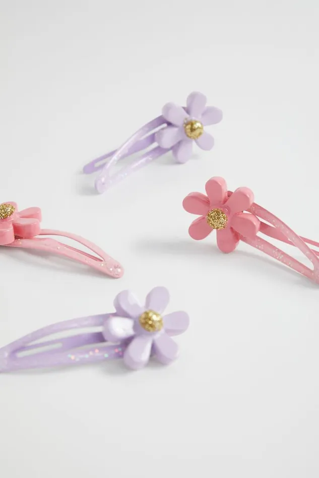 Hair Accessories Girl Seed Heritage Daisy Glitter Snap Pack Multi