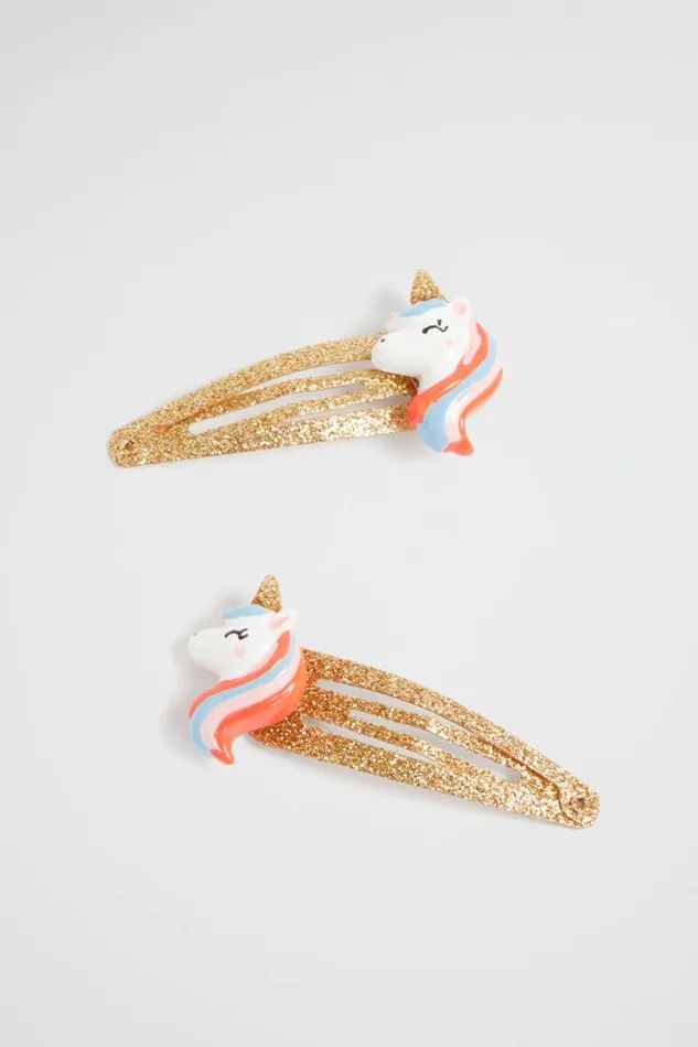 Hair Accessories Girl Seed Heritage Unicorn Snaps Multi