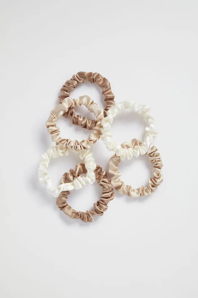 Hair Accessories Woman Seed Heritage Scrunchie Ornament Neutral