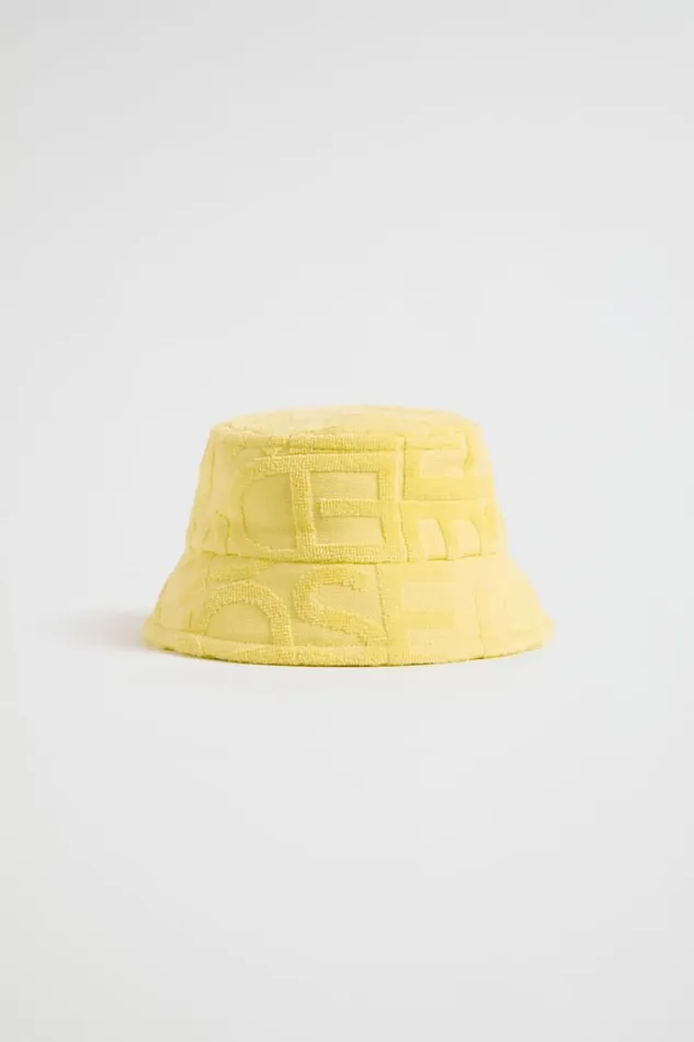 Hats and Caps Baby Seed Heritage Seed Logo Terry Sun Hat Lemon Drop
