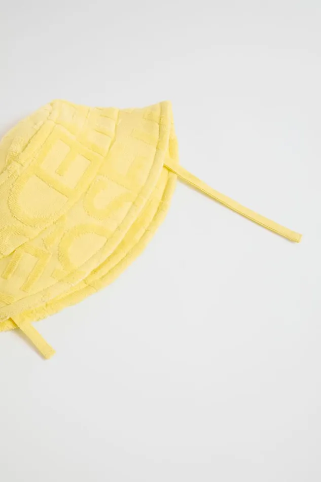 Hats and Caps Baby Seed Heritage Seed Logo Terry Sun Hat Lemon Drop