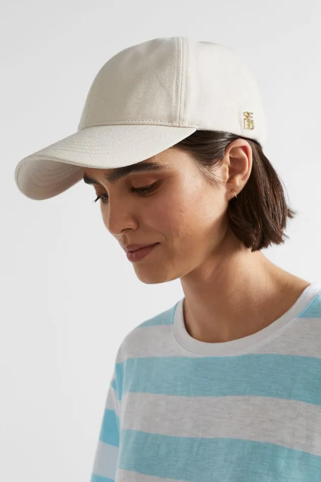 Hats and Gloves Woman Seed Heritage Logo Detail Cap Stone