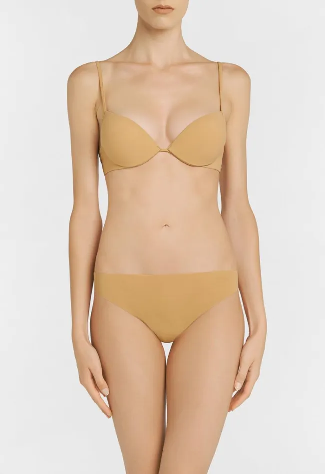 Hazelcoloured Underwired Padded Pushup Bra Lingerie La Perla Padded