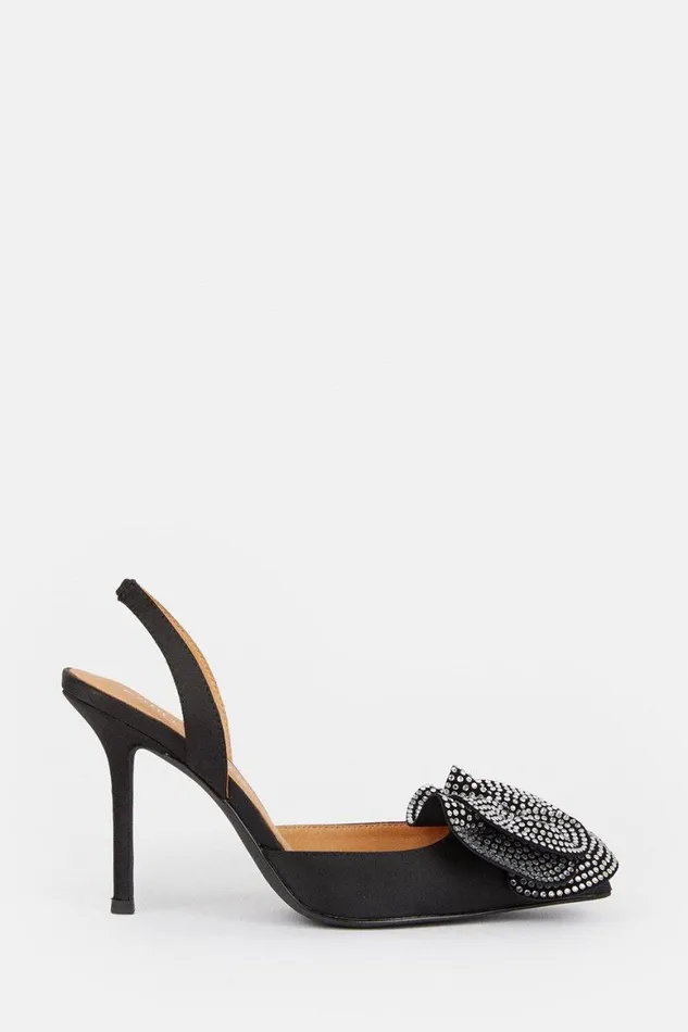 Heels Women Karen Millen Diamante Floral Stiletto Heel