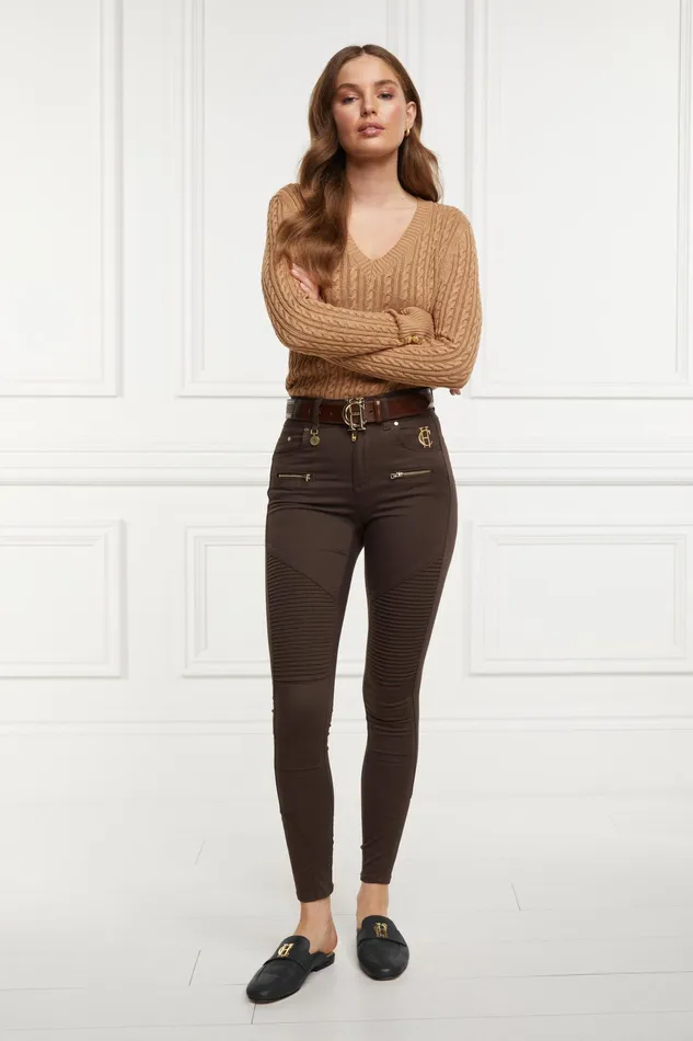 Holland Cooper Biker Jean Chocolate Women Jeans