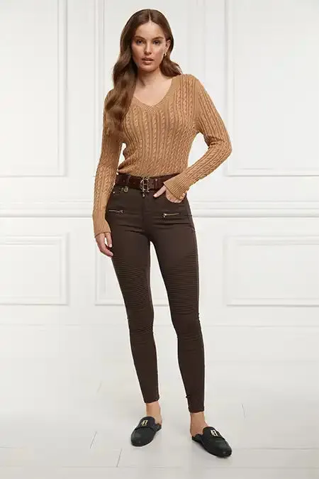 Holland Cooper Biker Jean Chocolate Women Jeans Holland Cooper Biker Jean Chocolate Women Jeans
