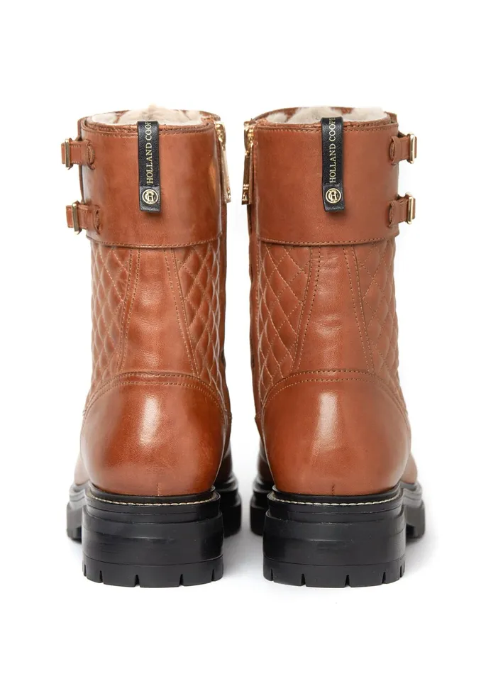 Holland Cooper Camden Biker Boot Tan Women Boots Holland Cooper Camden Biker Boot Tan Women Boots