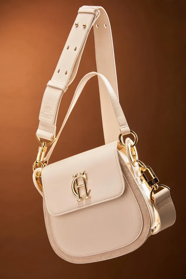 Holland Cooper Chelsea Saddle Bag Cream Women Bags