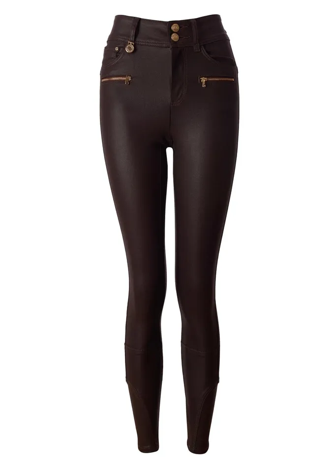 Holland Cooper Coated Jodhpur Jean Chocolate Women Jeans Holland Cooper Coated Jodhpur Jean Chocolate Women Jeans