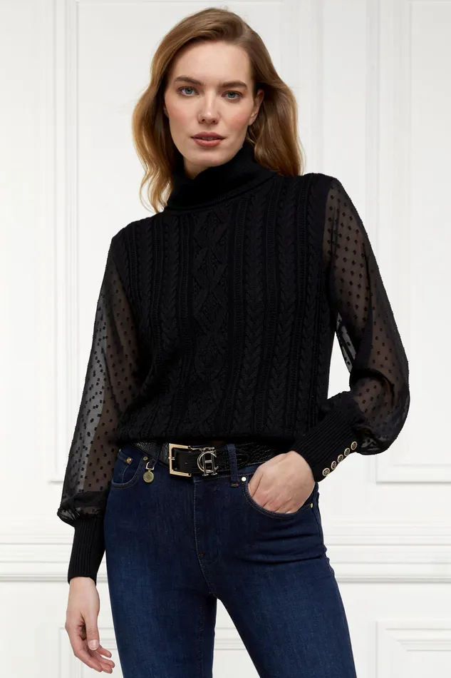 Holland Cooper Featherton Roll Neck Knit Women Knitwear