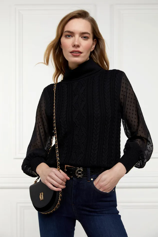Holland Cooper Featherton Roll Neck Knit Women Knitwear Holland Cooper Featherton Roll Neck Knit Women Knitwear