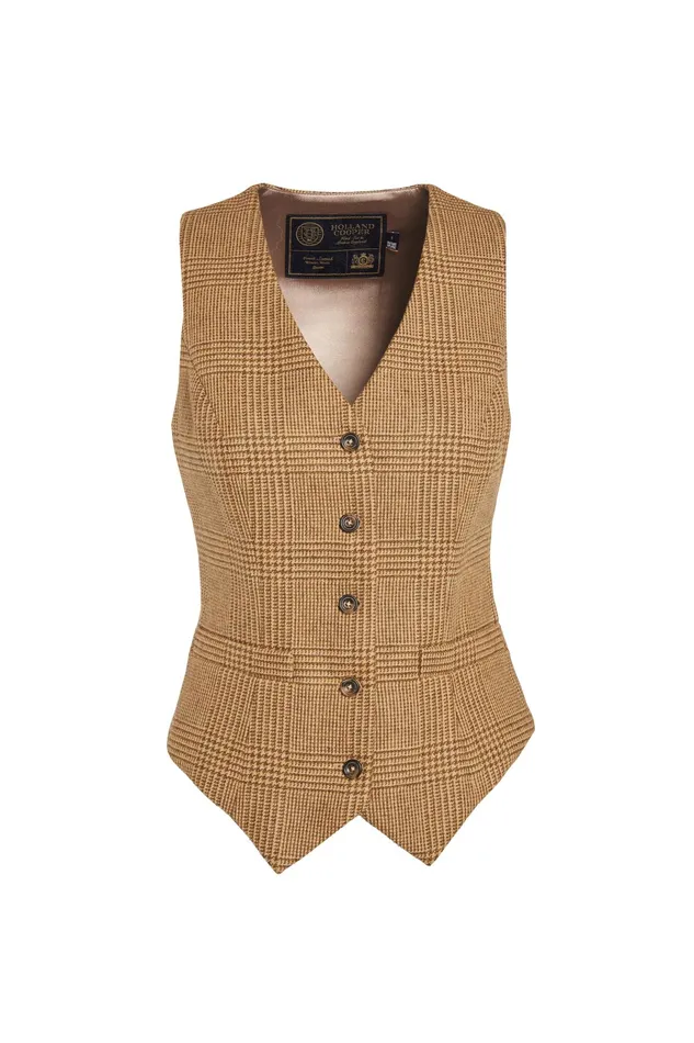 Holland Cooper Hampton Waistcoat Tawny Women Waistcoats Holland Cooper Hampton Waistcoat Tawny Women Waistcoats