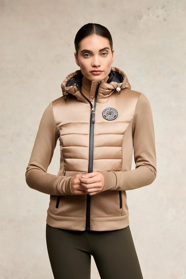 Holland Cooper Hybrid Shell Jacket Cappuccino Women Jackets