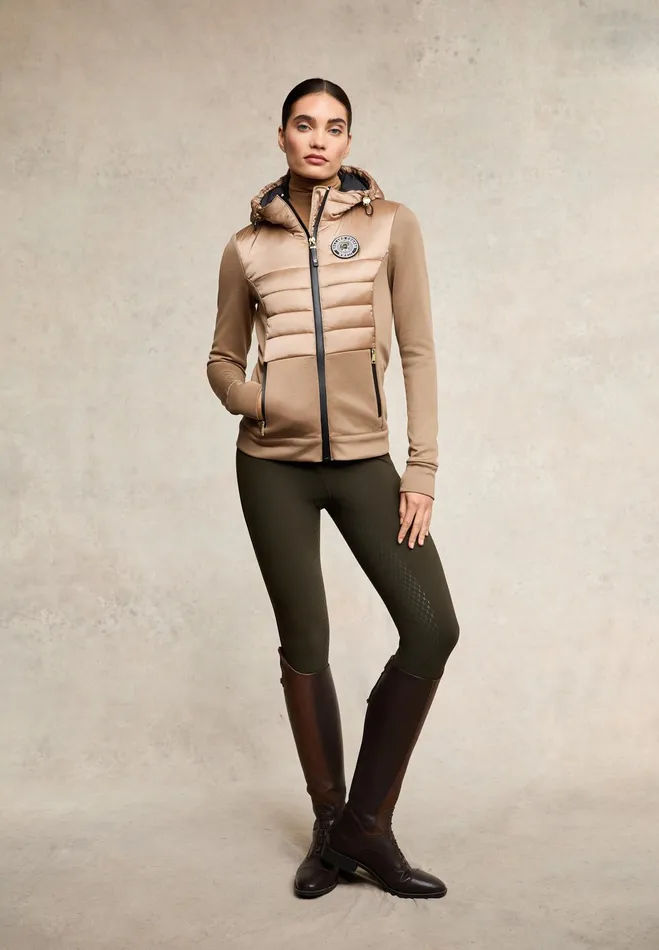Holland Cooper Hybrid Shell Jacket Cappuccino Women Jackets Holland Cooper Hybrid Shell Jacket Cappuccino Women Jackets