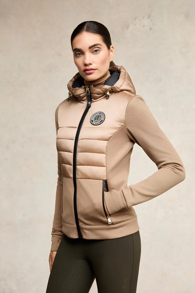 Holland Cooper Hybrid Shell Jacket Cappuccino Women Jackets Holland Cooper Hybrid Shell Jacket Cappuccino Women Jackets