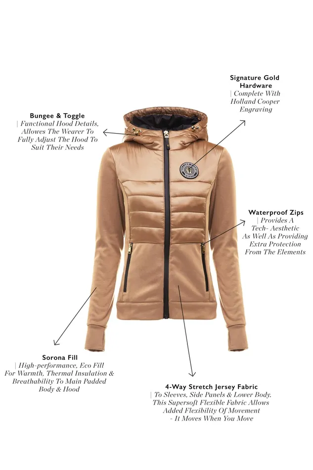 Holland Cooper Hybrid Shell Jacket Cappuccino Women Jackets Holland Cooper Hybrid Shell Jacket Cappuccino Women Jackets