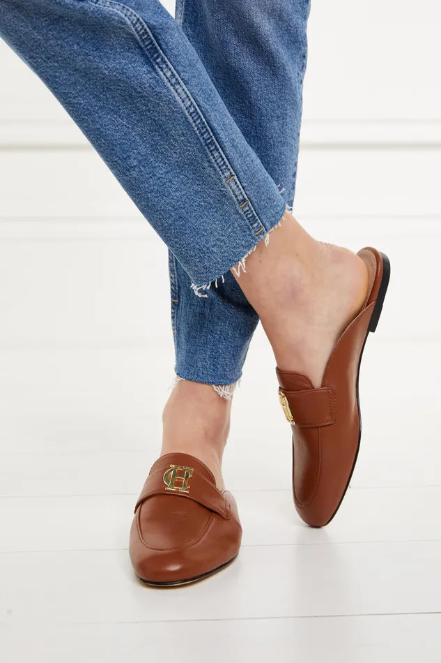 Holland Cooper Kingston Loafer Tan Leather Women Loafers