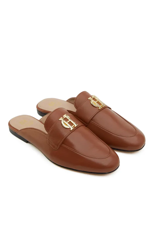 Holland Cooper Kingston Loafer Tan Leather Women Loafers