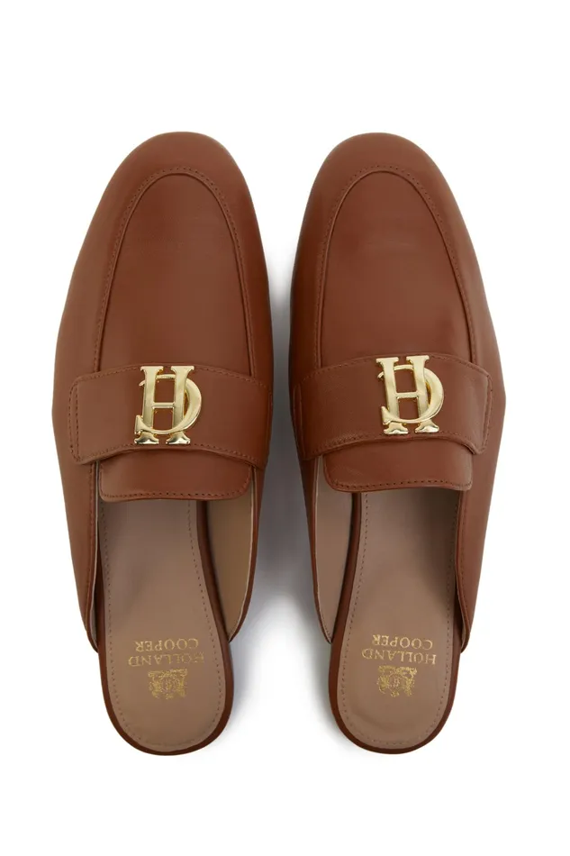 Holland Cooper Kingston Loafer Tan Leather Women Loafers