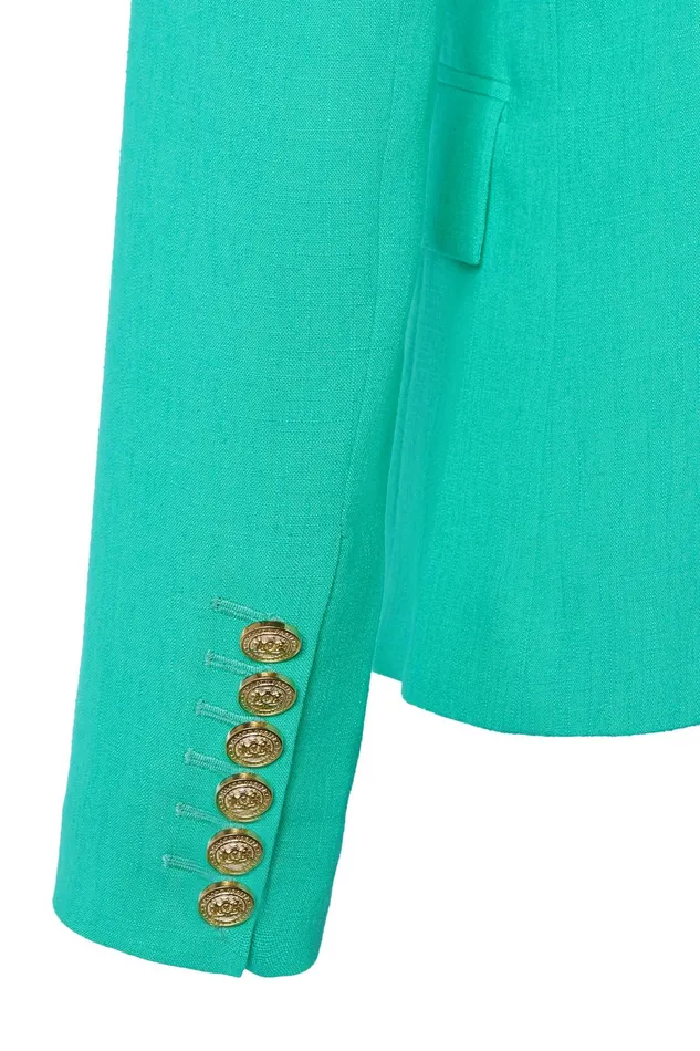 Holland Cooper Knightsbridge Blazer Jade Linen Women Tailoring