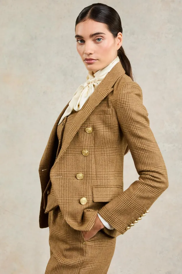 Holland Cooper Knightsbridge Blazer Tawny Women Tailoring