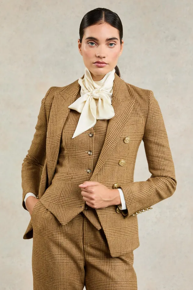 Holland Cooper Knightsbridge Blazer Tawny Women Tailoring