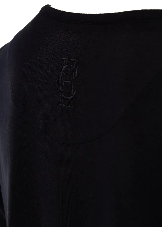 Holland Cooper Long Sleeve Crew Neck Tee Black Women Tops Holland Cooper Long Sleeve Crew Neck Tee Black Women Tops