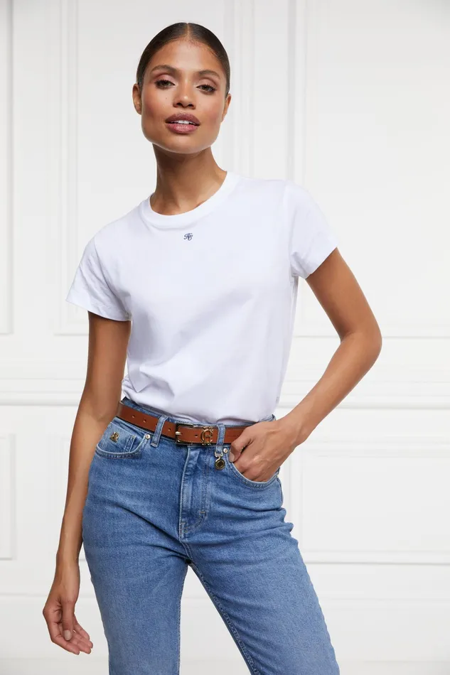 Holland Cooper Monogram Tee White Women Tees