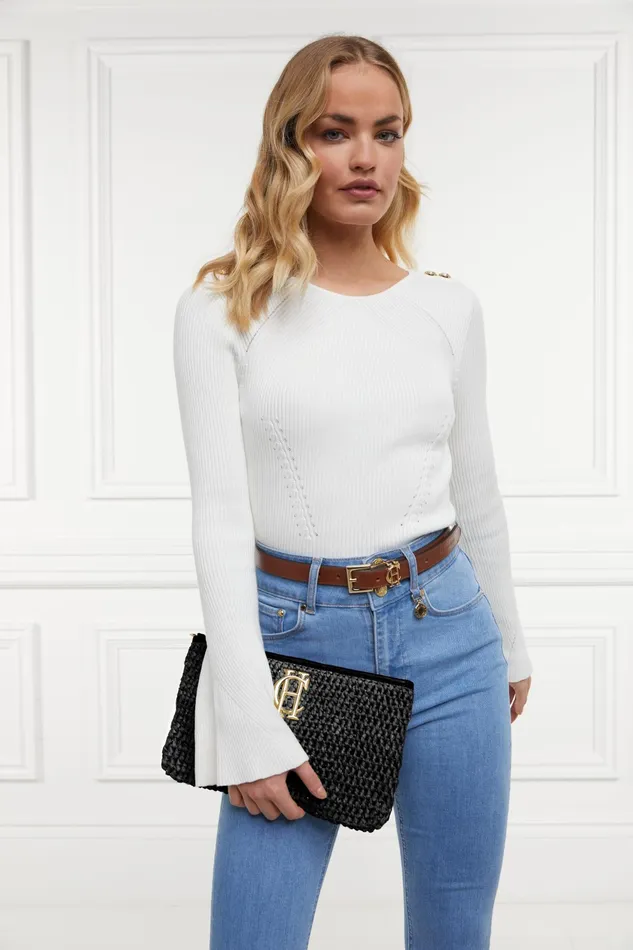 Holland Cooper Riviera Clutch Black Women Clutch Bags Holland Cooper Riviera Clutch Black Women Clutch Bags