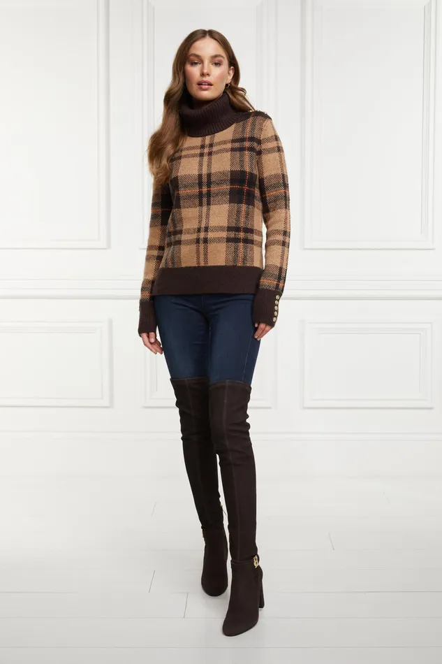 Holland Cooper Sloane Over The Knee Boot Chocolate Women Boots Holland Cooper Sloane Over The Knee Boot Chocolate Women Boots