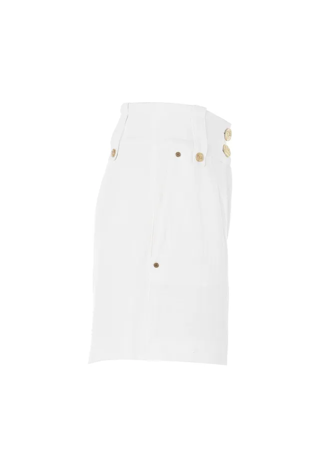 Holland Cooper Tailored Short Oyster Linen Women Shorts Holland Cooper Tailored Short Oyster Linen Women Shorts