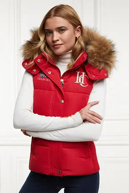 Holland Cooper Team Gilet Heritage Red Women Gilets