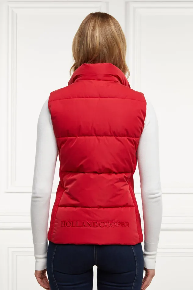 Holland Cooper Team Gilet Heritage Red Women Gilets